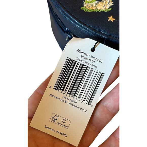 Vera Bradley Snow Globe Motifs WHIMSY COSMETIC CASE NWT Holiday Winter - Picture 4 of 8